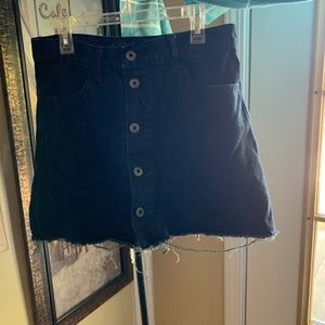 Lucky Brand High-waist Black Jean Skirt Sz M